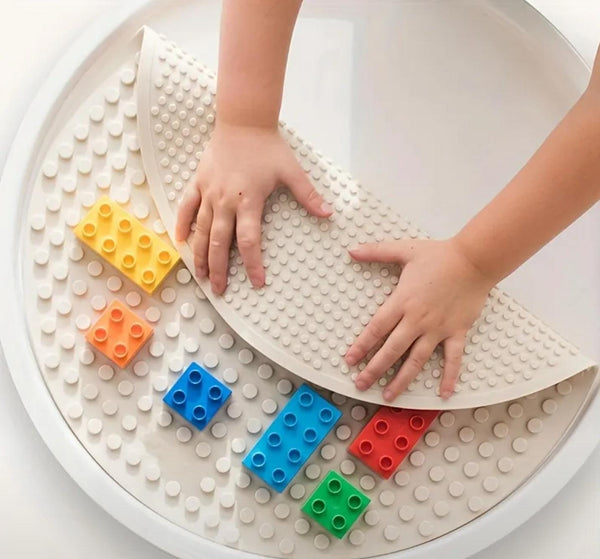 لوح بناء دائري مرن للمكعبات