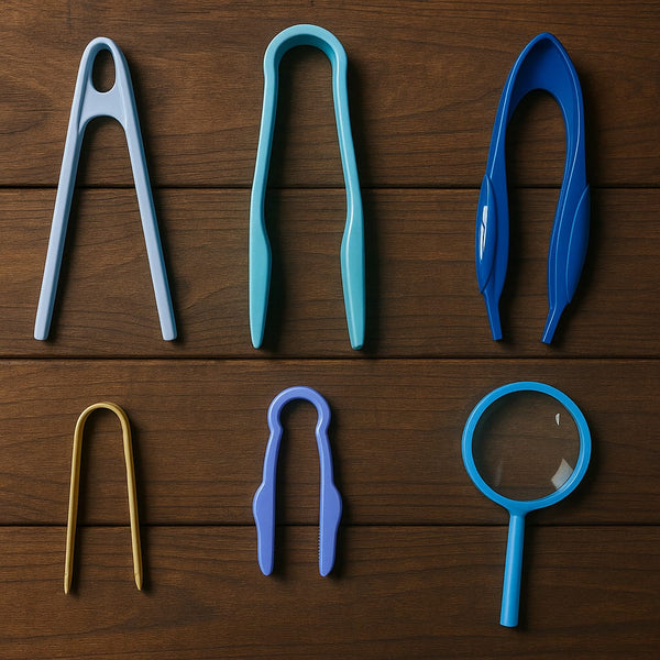 مجموعة ملاقط تعليمية حسية