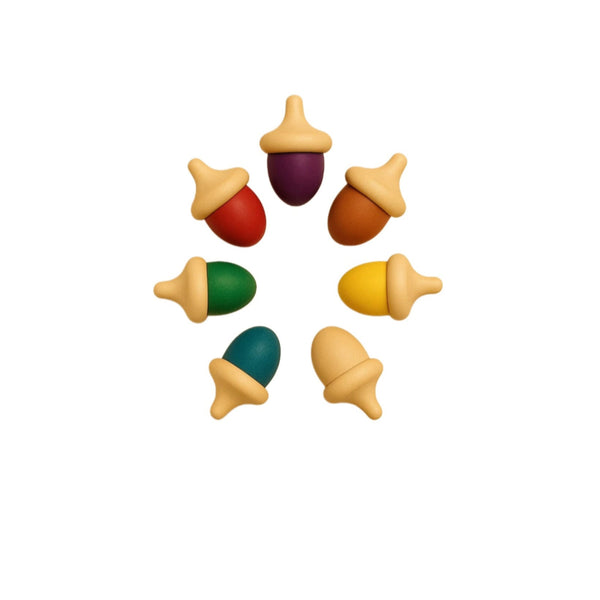 حبات البلوط الخشبية