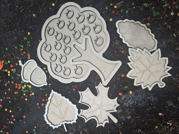 مجموعة الخريف الخشبية