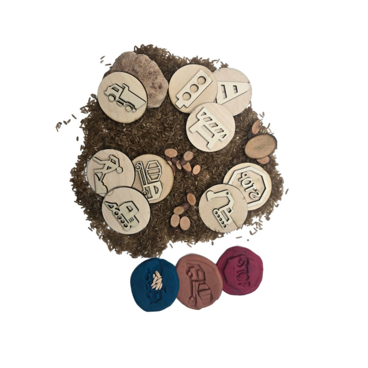 طوابع خشبية مجموعة البناء – مجموعة من الطوابع الخشبية المستخدمة في البناء والتصميم