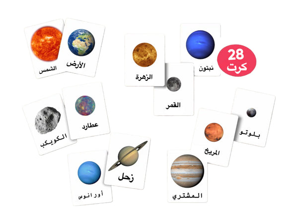 بطاقات المجموعة الشمسية