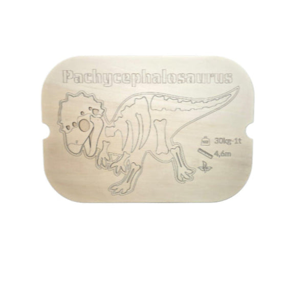 لوح بازل الديناصور الخشبي