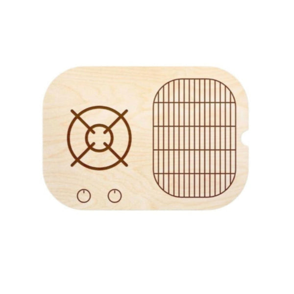 لوح خشبي – غاز الطهي الحسي