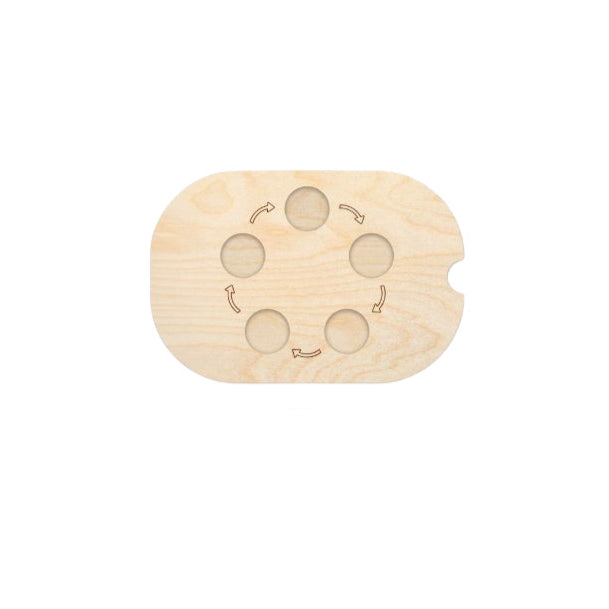 لعبة تعلم دورة حياة الحيوانات من LITTLE ARTIST مع ست فتحات دائرية للعب التفاعلي والمرح التعليمي