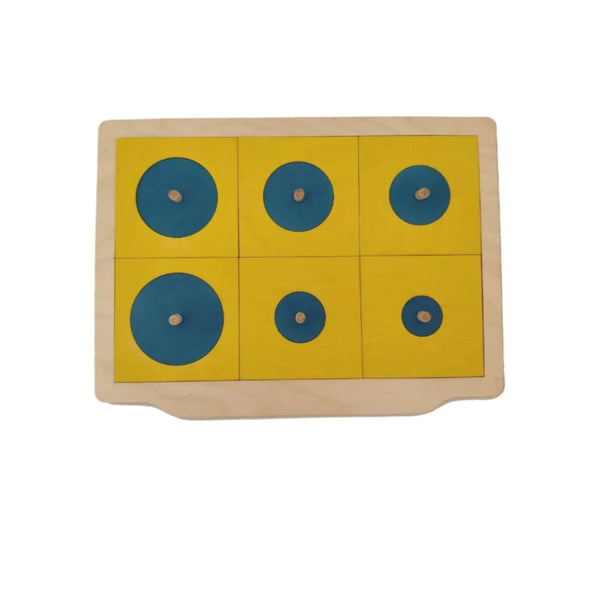 لعبة الألغاز الخشبية من Little Artist مع دوائر ملونة لمجموعات الأنشطة الجذابة للأطفال.
