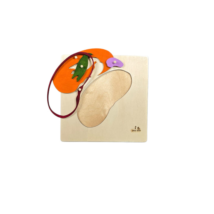 أحجية نباتية للأطفال من LITTLE ARTIST بتصميم ملون مع قطع تفاعلية
