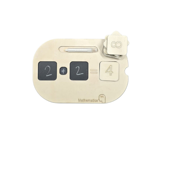 مجموعة أنشطة الرياضيات للأطفال من LITTLE ARTIST تحتوي على لوحة أرقام وأداة كتابة لتعلم مفاهيم الرياضيات.
