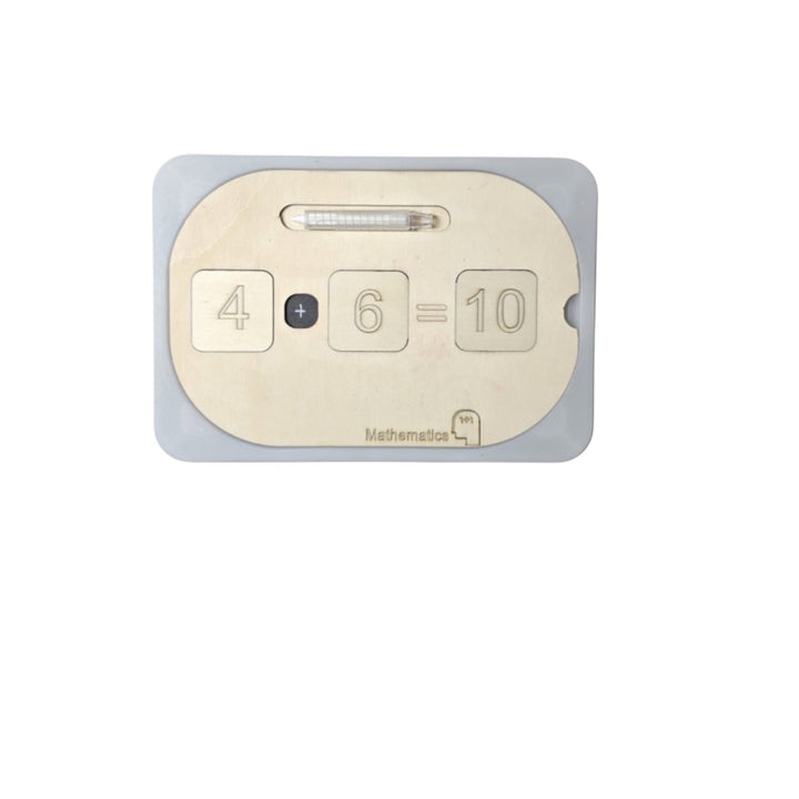 مجموعة أنشطة الرياضيات للأطفال من LITTLE ARTIST تحتوي على بطاقات خشبية للتعلم التفاعلي.
