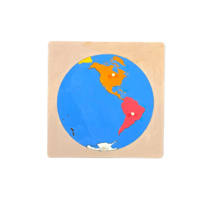 لعبة تعلم القارات للأطفال من LITTLE ARTIST مع خريطة عالم ملونة للعب التعليمي
