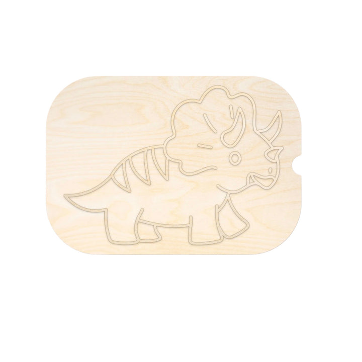 لوحة نشاط خشبية على شكل تريسييراتوبس من LITTLE ARTIST للعب الإبداعي والتعلم