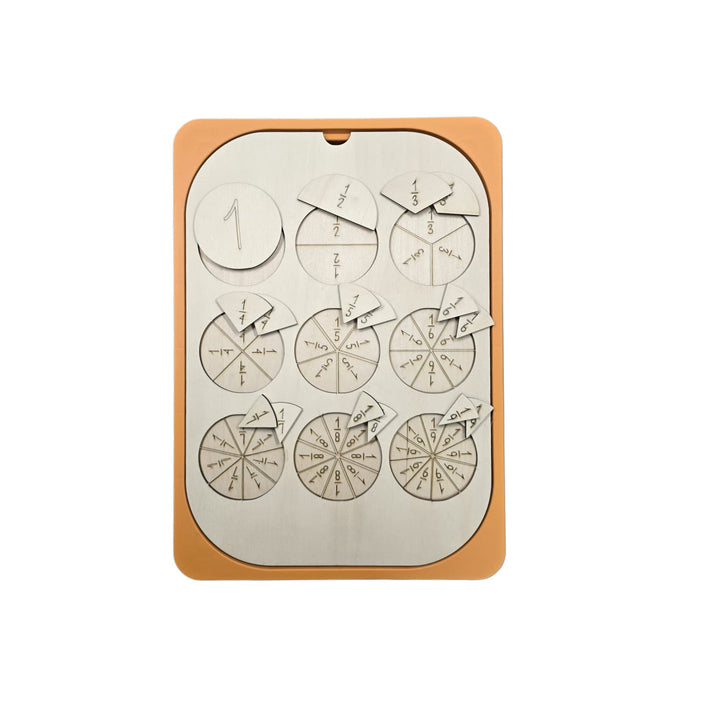 مجموعة ألعاب الكسور التعليمية من لِيتِل أَرْتِسْتْ تحتوي على دوائر كسور ممتعة لتعلم عملي وتفاعلي.