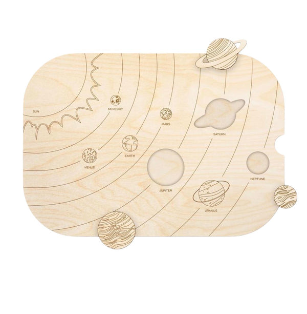 Little Artist Educational Montessori Toys Planetary Learning Puzzle with Wooden Solar System Design