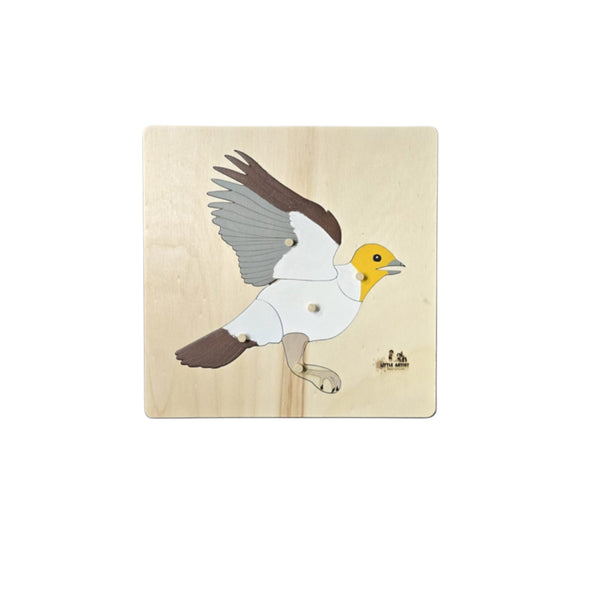 لعبة أحجية طائر خشبية من LITTLE ARTIST كألعاب تعليمية للأطفال الصغار لتعزيز التعلم وتطوير المهارات الحركية
