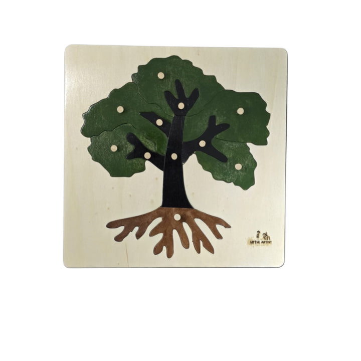 لعبة أحجية شجرة تعليمية من LITTLE ARTIST مصنوعة من الخشب بألوان زاهية لأنشطة تعلم الأطفال