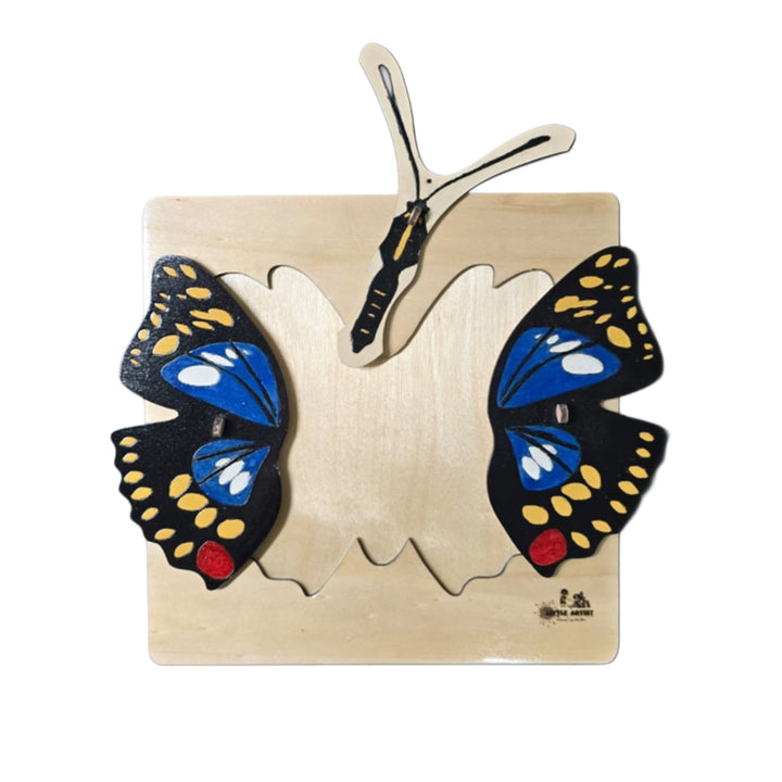 لعبة أحجية فراشة خشبية تعليمية من LITTLE ARTIST مصممة للتعلم المبكر والتطور