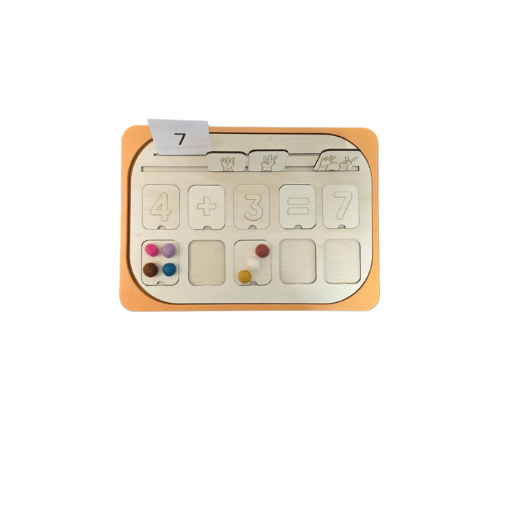 أنشطة رياضيات ممتعة للأطفال من LITTLE ARTIST مع ألواح عد وعدّادات ملونة.