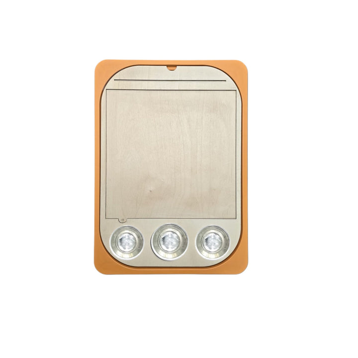 لوحة رسم خشبية من Little Artist مع ثلاث أضواء LED دائرية للأطفال المبدعين
