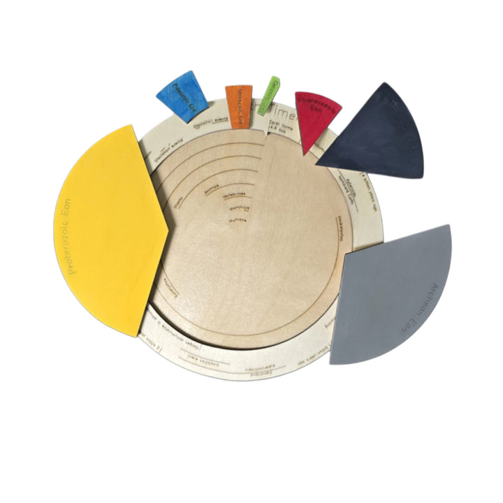 لعبة ألغاز تعليمية بطريقة مونتيسوري من Little Artist للأطفال مع قطع خشبية ملونة لتعلم الأشكال والوقت.