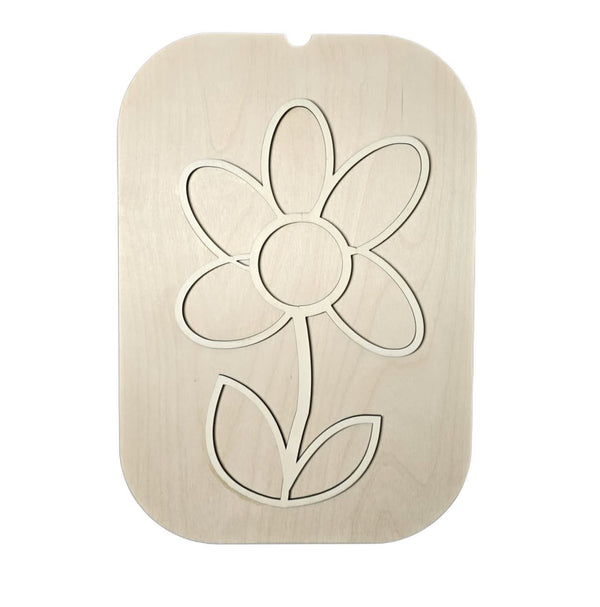 لعبة زهرة مونتيسوري مصنوعة من الخشب الطبيعي بتصميم زهرة للعب الحسي