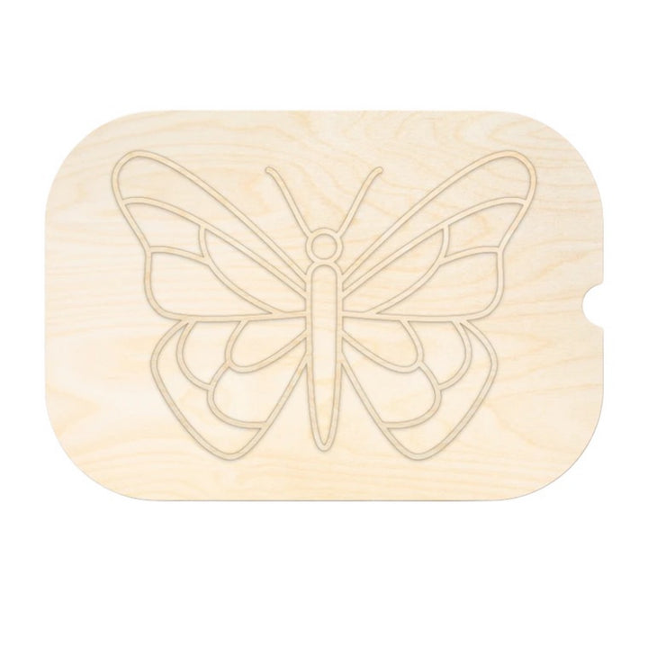 لعبة مونتيسوري خشبية بتصميم فراشة للعب الإبداعي والتعلم