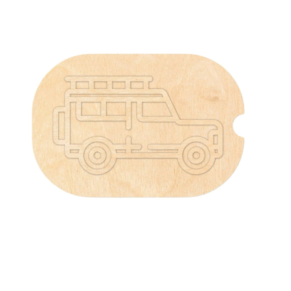 لعبة خشبية من LITTLE ARTIST لتطوير المهارات الحركية الحسية مع تصميم مخطط سيارة للعب الإبداعي