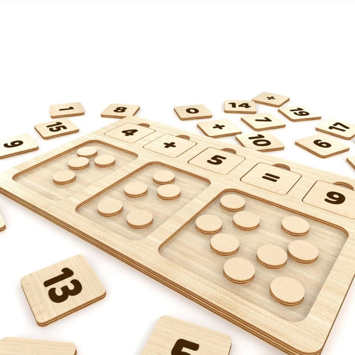 لعبة الألغاز الخشبية من LITTLE ARTIST، مصممة للتعلم التعليمي والتعرف على الأرقام.